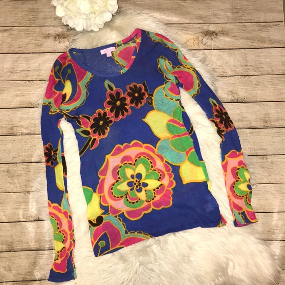 Lilly Pulitzer Sweaters - Lilly Pulitzer Lunden Sweater Blue Drama Queen